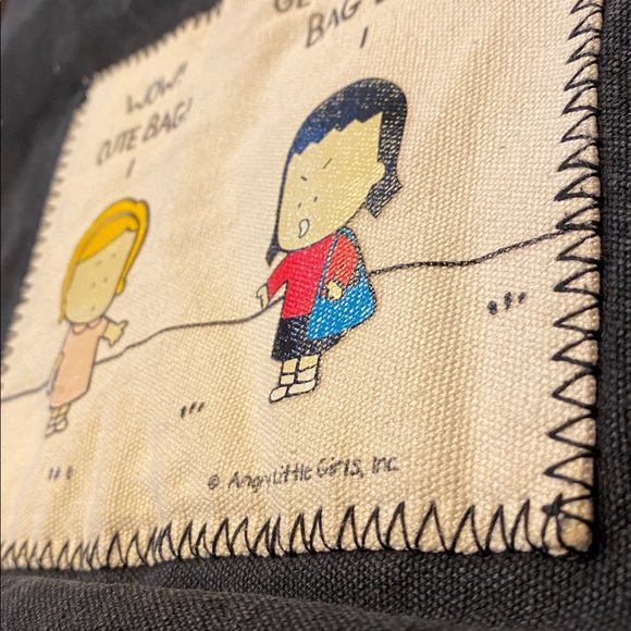 Angry Little Girls Funny Canvas Tote - Picture 9 of 10